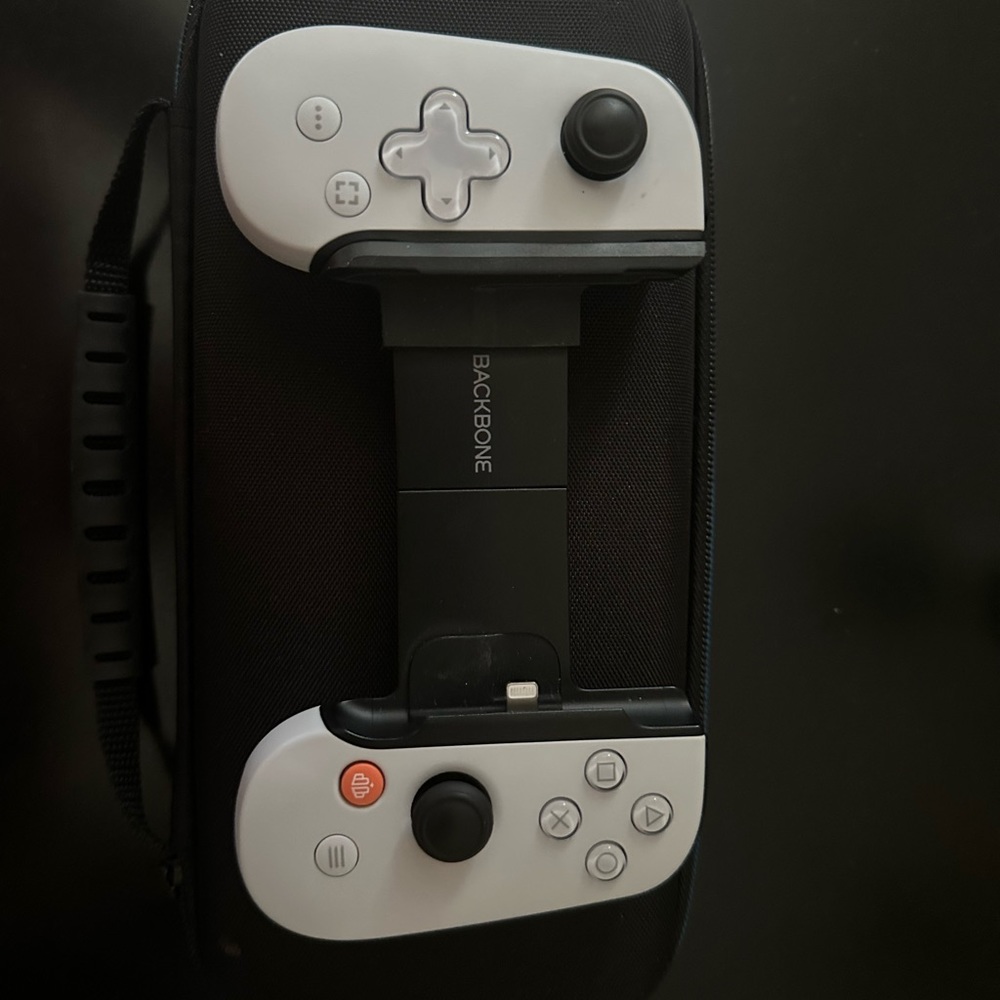 PlayStation backbone with Nintendo switch case